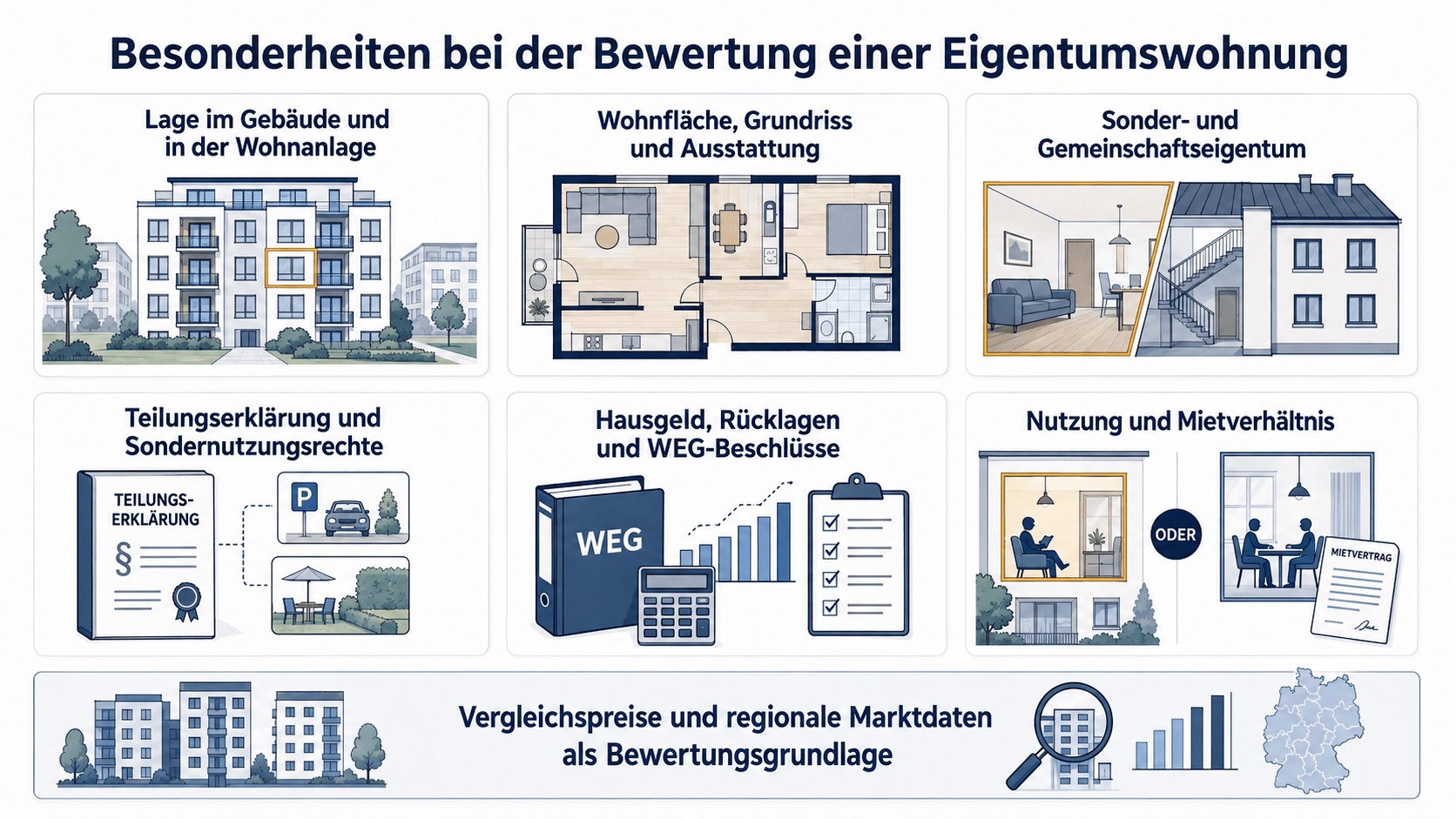 Besonderheiten bei Bewertung einer Eigentumswohnung in Lübeck