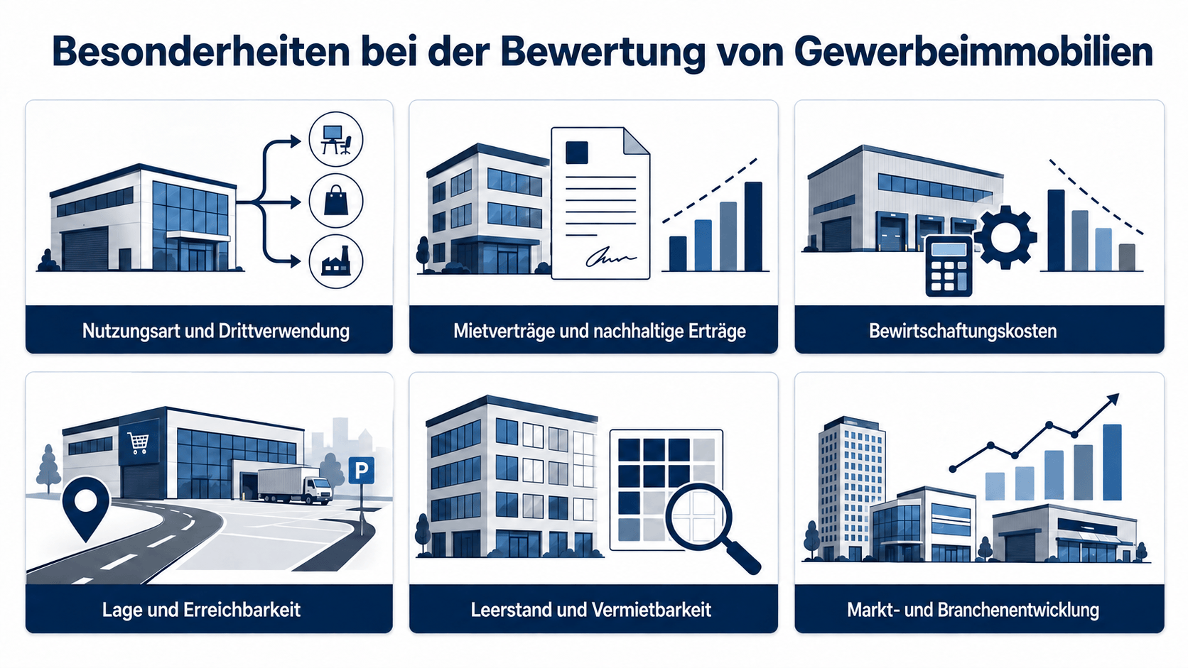Gewerbeimmobilienbewertung im Uberblick, Besonderheiten der Bewertung von Gewerbeimmobilien